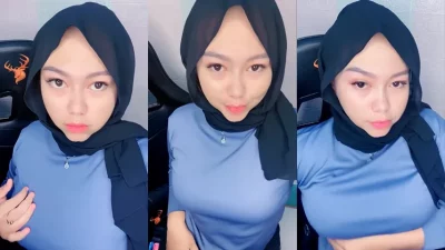 ABG Hijab Remas Tetek Godain Pascol