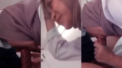 Cewek Ukhti Tersenyum Lanjut Nyepong