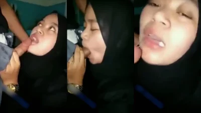 Hijabers Ketagihan Peju Sepong Teros Beb