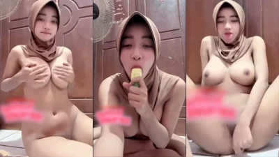 Laura SMA Hijab Squirt Pake Timun