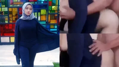 Ngentot Jilbab Baju Hitam Doggystyle