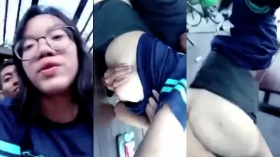 Pelajar Toge Berkacamata Ngentot Ditaman