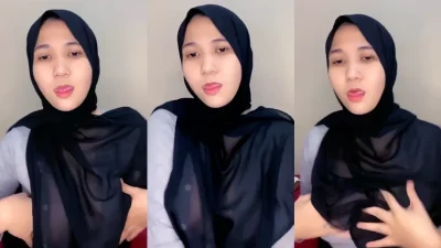 Tante Jilbab Hitam Busana Transparan