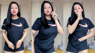 Tiktoker Cindo Baju Item Pargoy @coszip