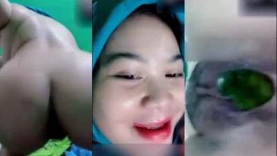 VCS Cewek Jilbab Omek Pake Timun